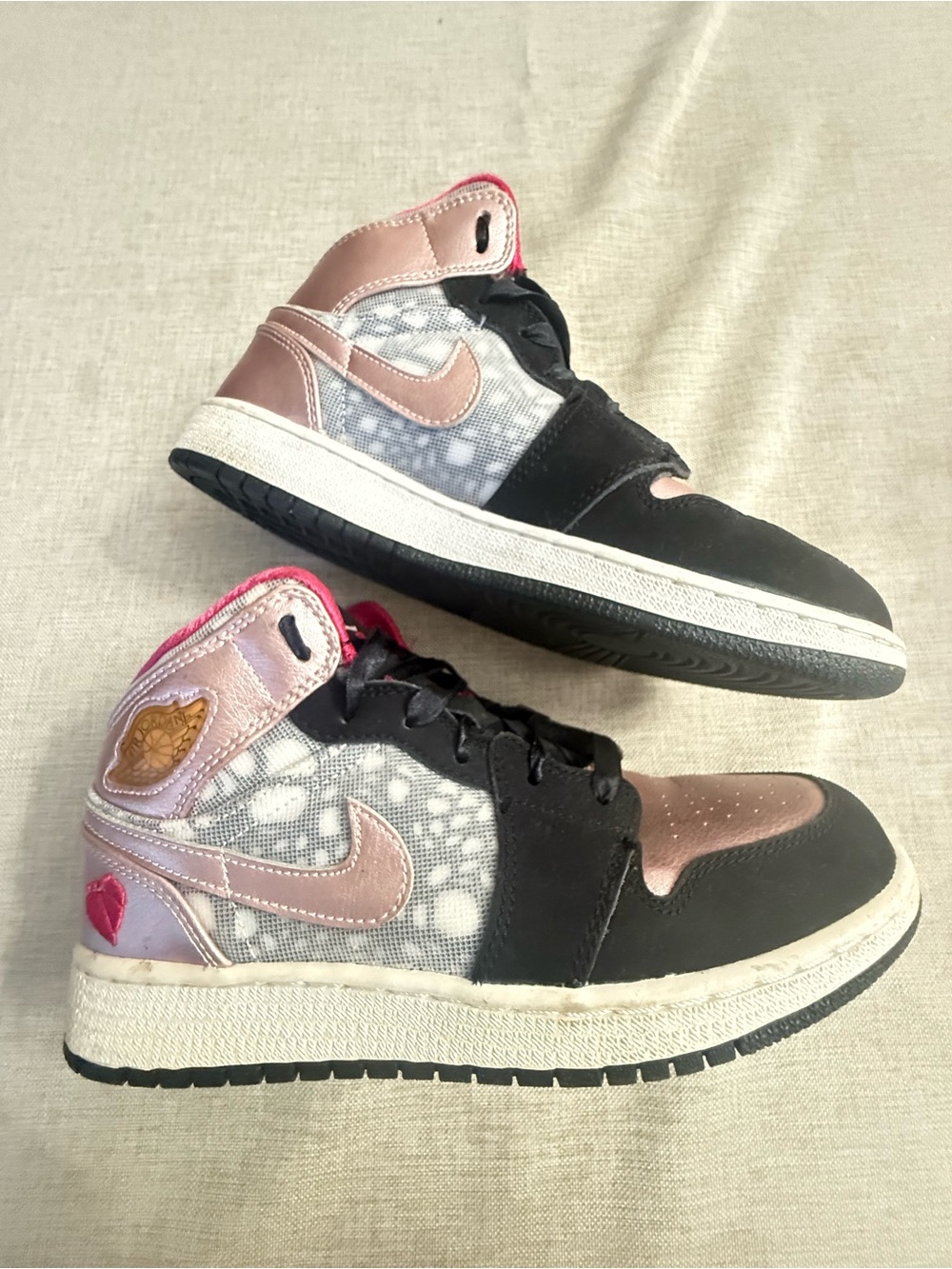 Limited Edition Air Jordan 1 PHAT GS - Valentines Edition (2012), size 4.5y